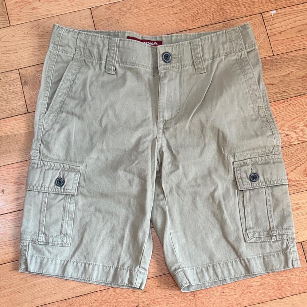 Arizona Kids Khaki Cargo Shorts